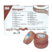MICROPORE TAPE SKIN TONED 12.5MM, 24